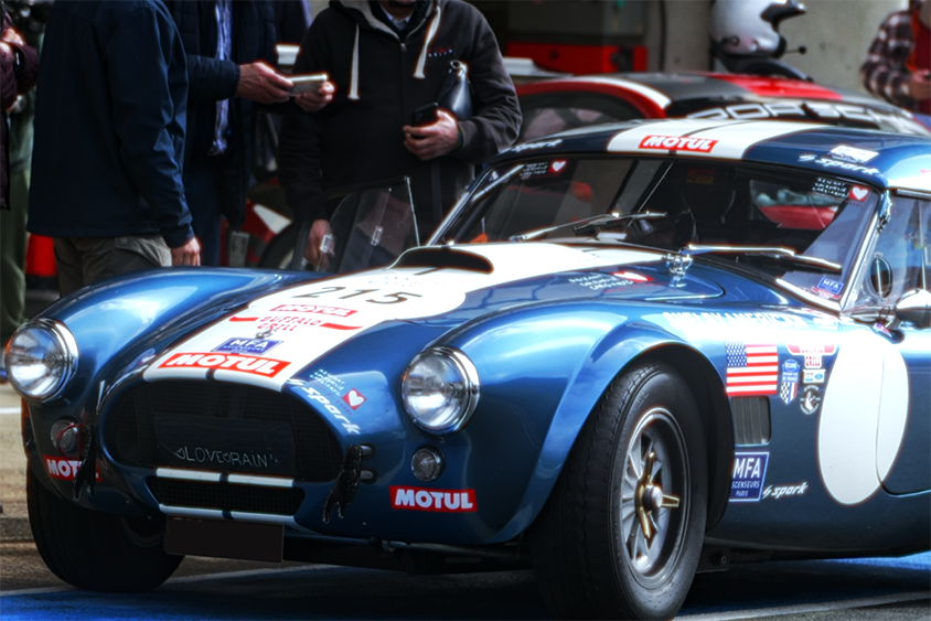 Jean Claude ANDRUET en essai SDS sur l'AC Cobra 