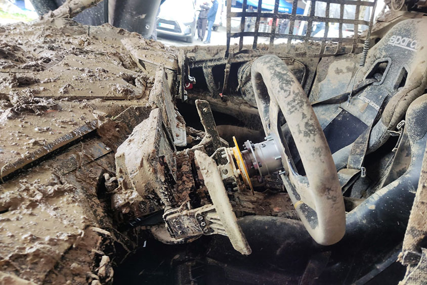 SDS en essai avec Maxime FOURMAUX sur la voiture z&eacute;ro du rally d'Arzacq