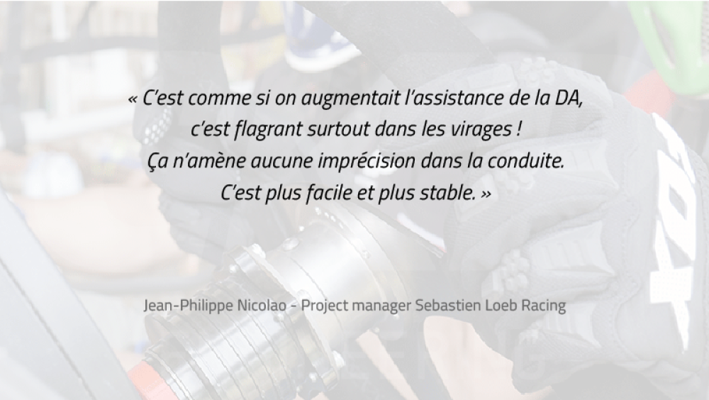 Jean-Philippe Nicolao de Sébastien Loeb Racing recommande SDS